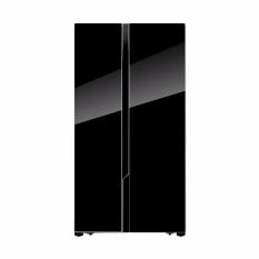 Gea Kulkas Side by side - RC 83 WS - 630Liter - Kaca Hitam - Khusus JABODETABEK