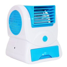Goshop Mini Ac Portable Fan Single Kipas Angin Duduk Mini - Biru