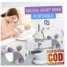Modernlifeshop Mesin Jahit Portable Listrik ADA LAMPU Mini Sewing Kecil Small Electric Sewing Machine