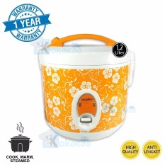 Niko Rice Cooker 3in1 Penanak Nasi 1.2Liter NK-RC12x Serbaguna - Oranye-Putih