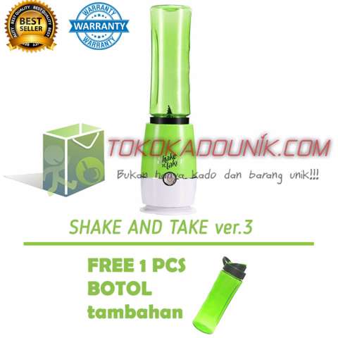 Shake N Take 3 Hijau Free 1 Extra Bottle