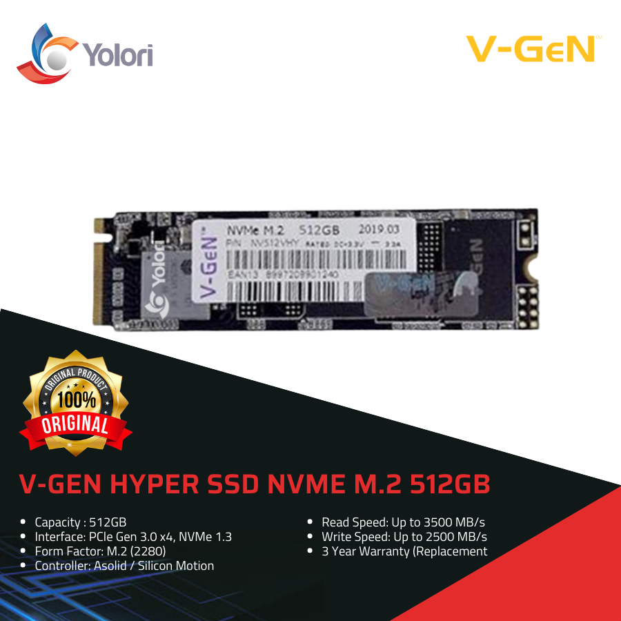 V GEN Hyper SSD NVMe M 2 512GB Lazada Indonesia