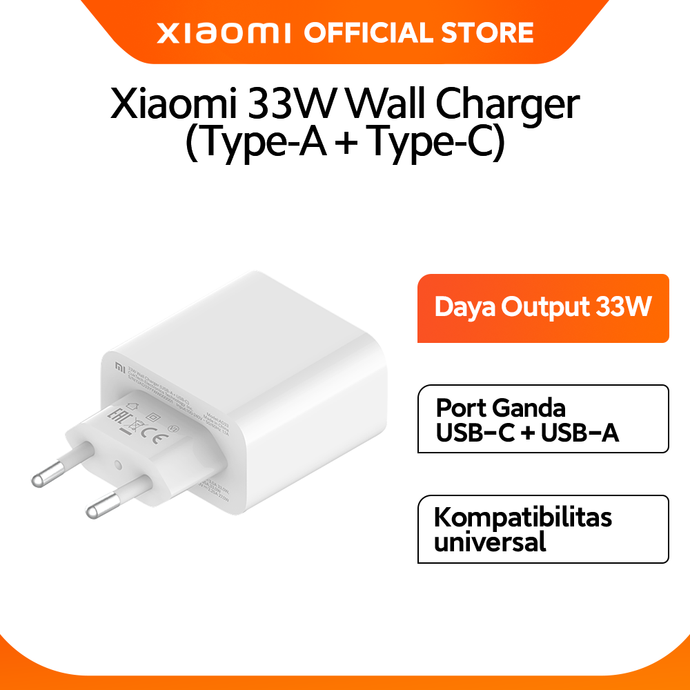 Official Xiaomi Official Mi 33W Wall Charger Type A Type C