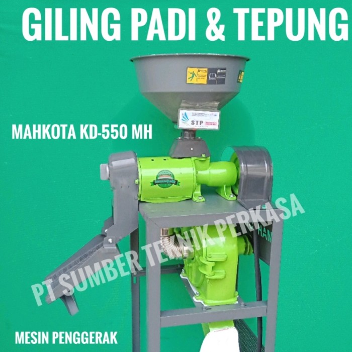 Ready MESIN PADI DAN PENEPUNG BERAS MAHKOTA KD 550 MK Lazada Indonesia