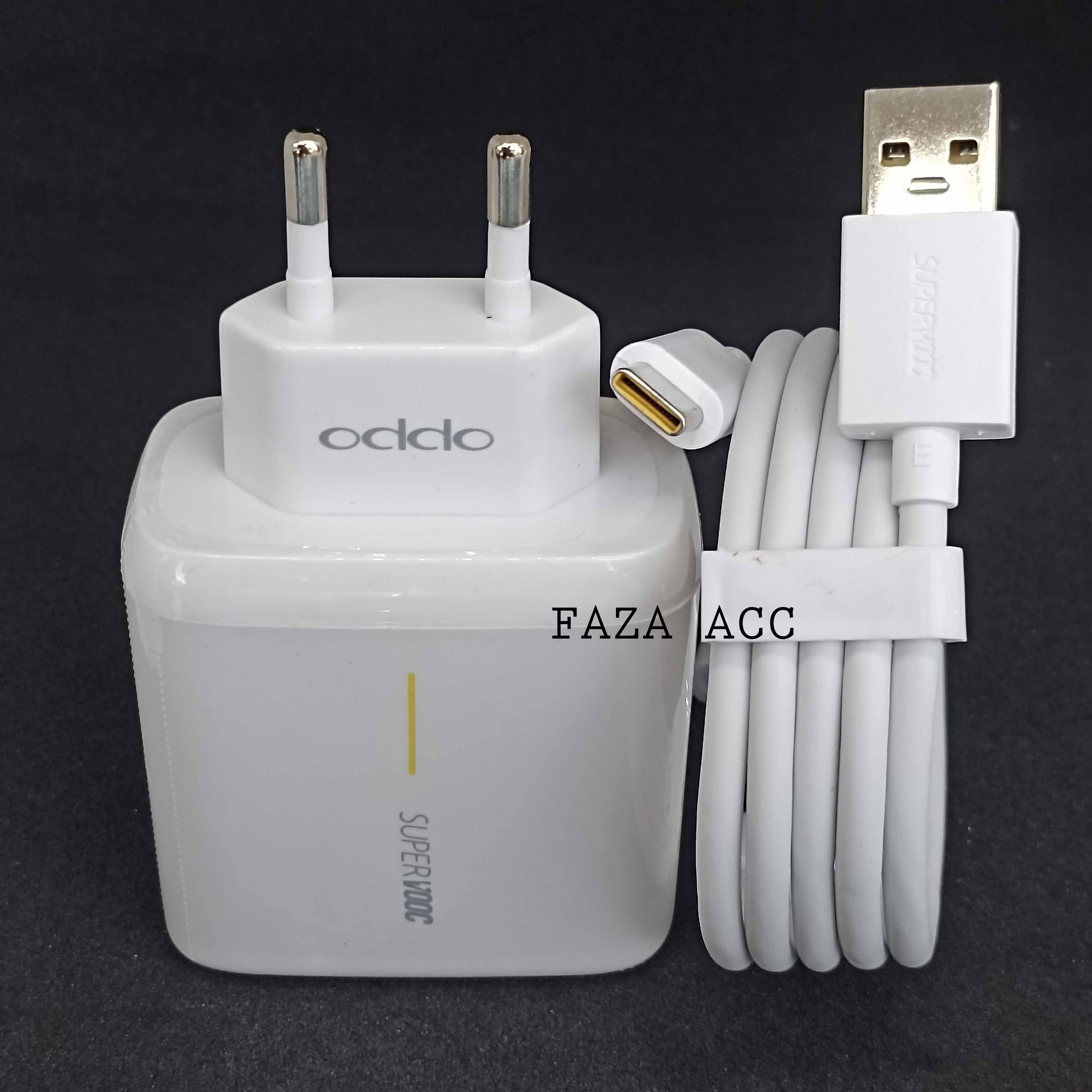 Charger Oppo Original Asli Watt Super Vooc Flash Charge Reno