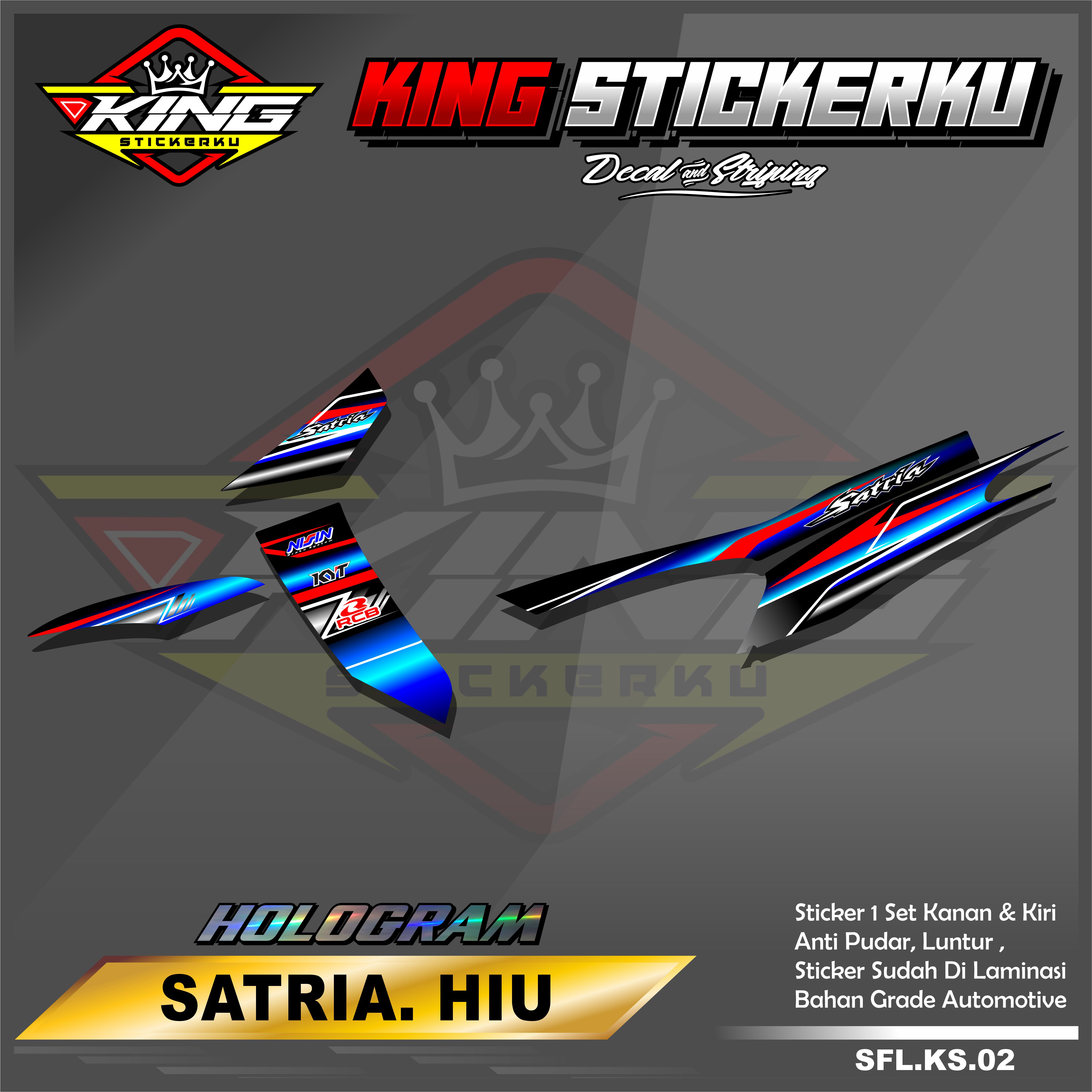 Sticker Striping List Variasi Satria Hiu Stiker Striping Motor Satria