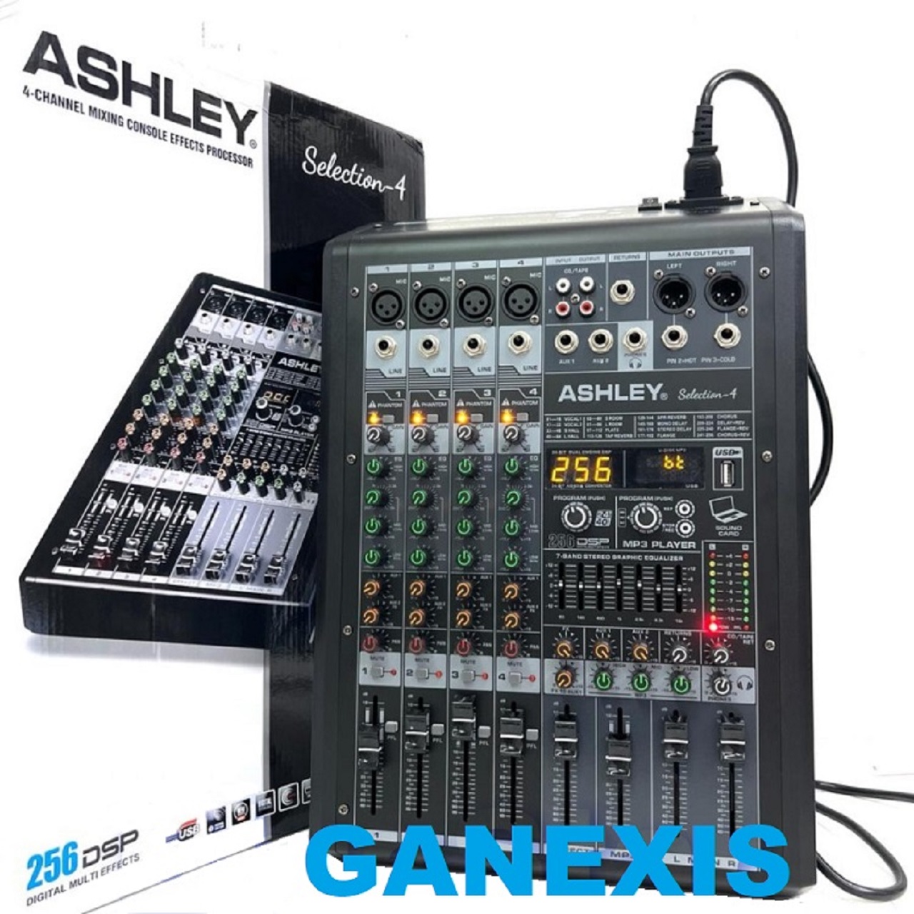 Mixer Ashley Selection 4 Original 4 Channel Bluetooth USB Garansi