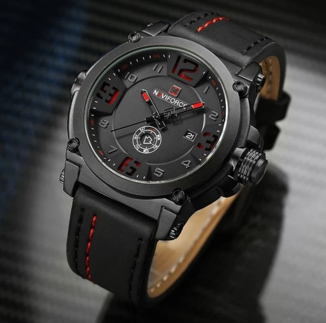 Jam Tangan Pria Navi Force Nf Watch Mens Leather Waterresist