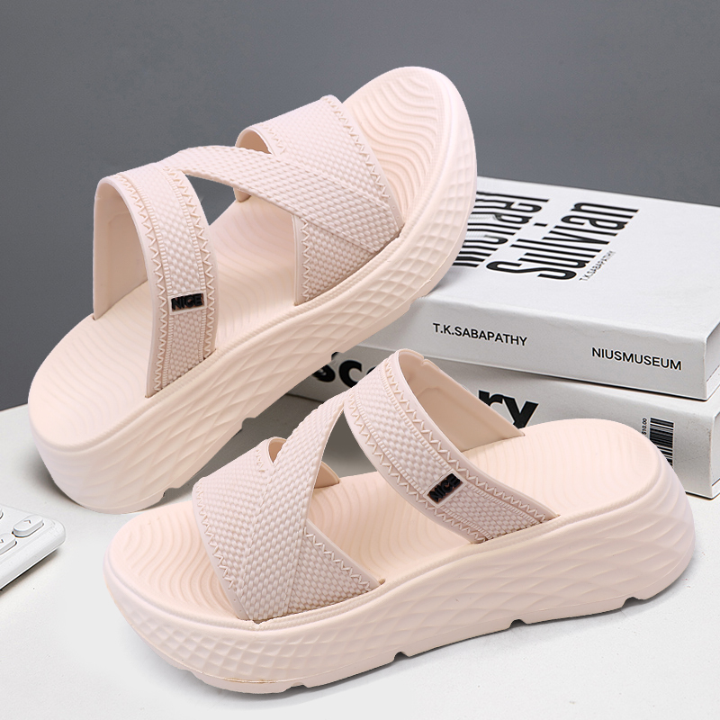 Fentina Sandal Wanita Kekinian Sandal Fuji Sendal Slop Tali Silang Slip