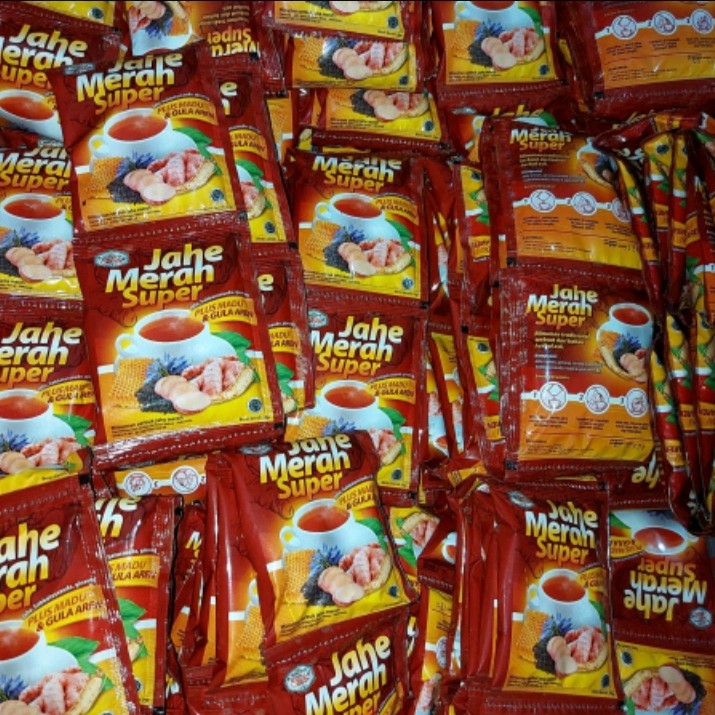 Jahe Merah Super Ratu Lebah Plus Madu Dan Gula Aren Isi 10 Sachet