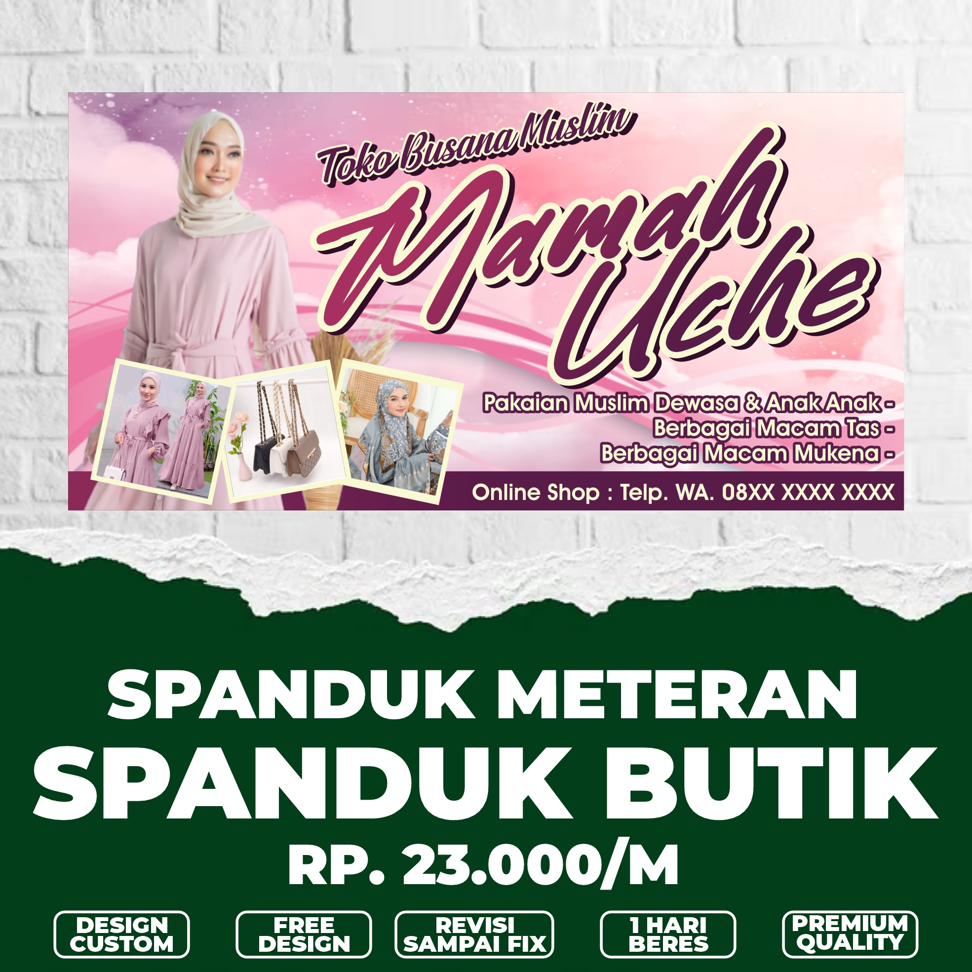 Spanduk Banner Toko Baju Spanduk Butik Lazada Indonesia