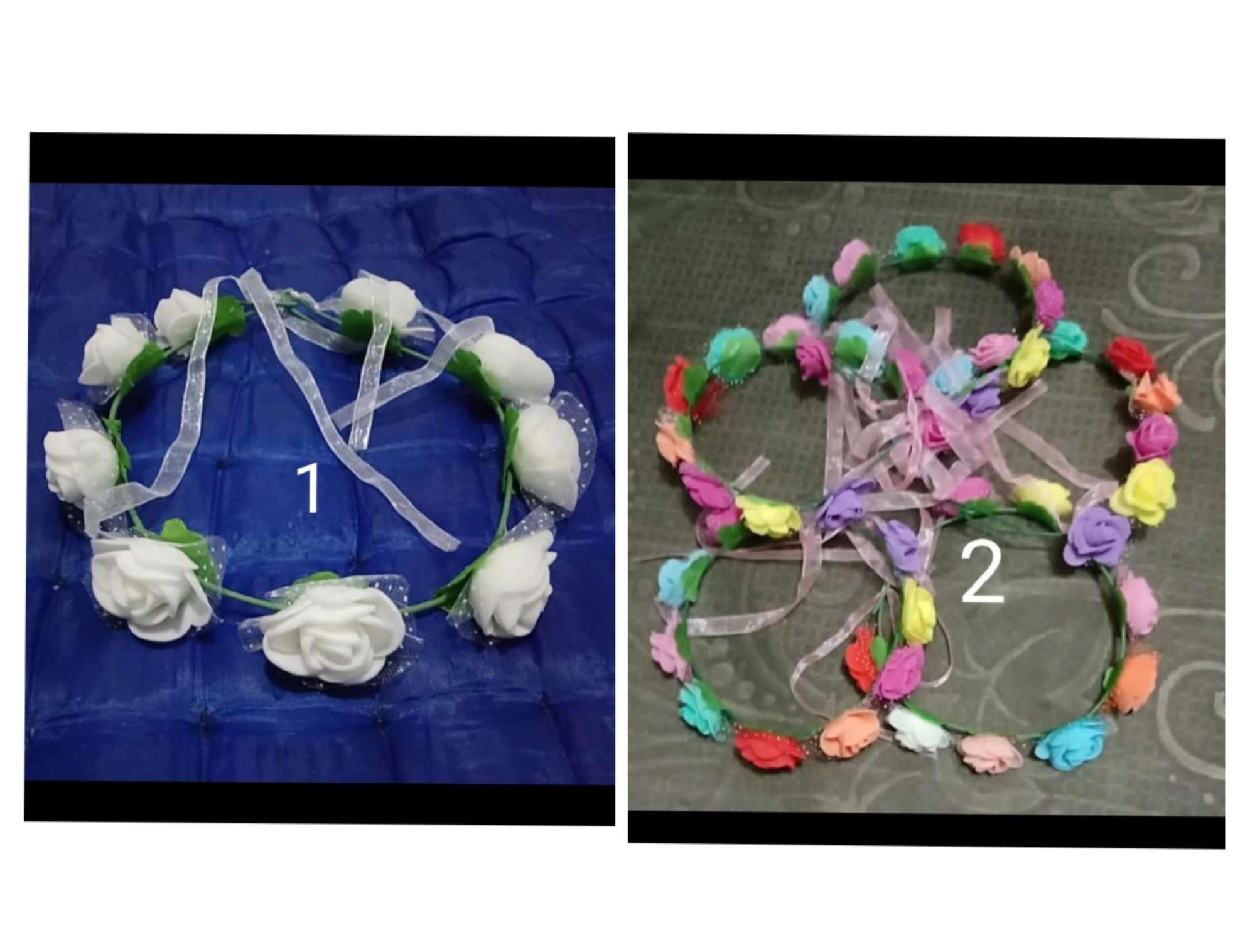 dua(2) PC bando bunga flower crown 01