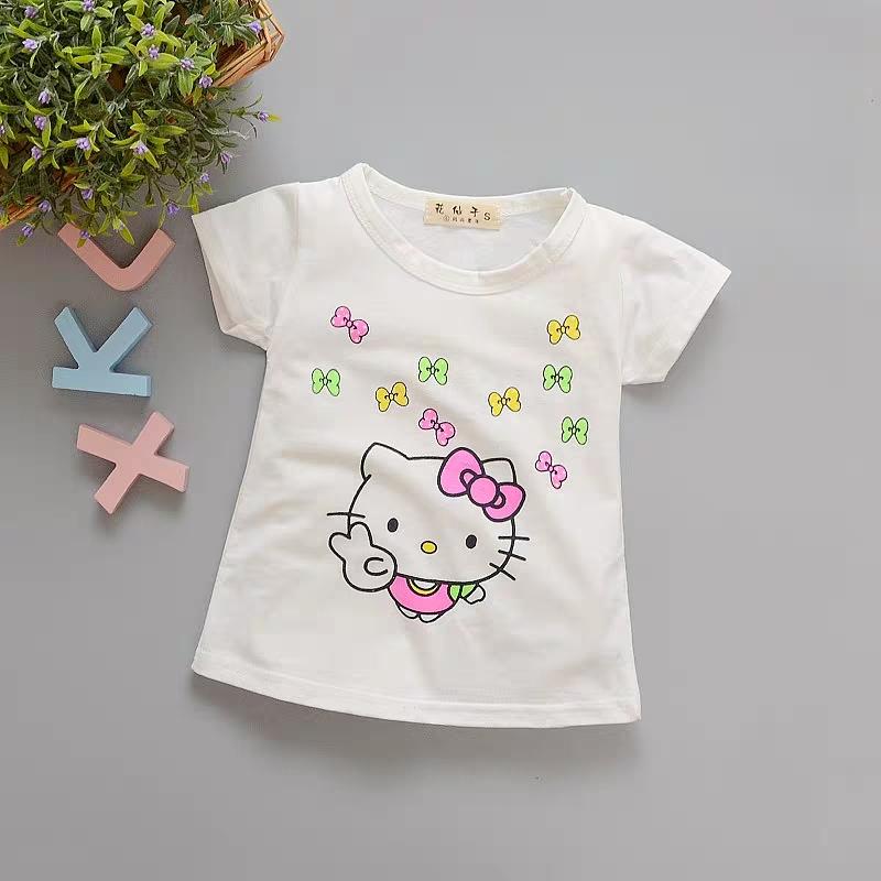 Kaos anak perempuan murah gambar hello kitty Bahan katun import Premium - HELLO KITTY