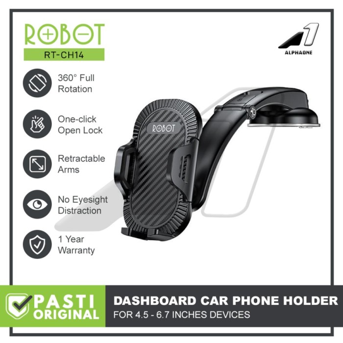 Robot Holder Hp Mobil Rt Ch Car Phone Holder Dashboard New Rt Ch