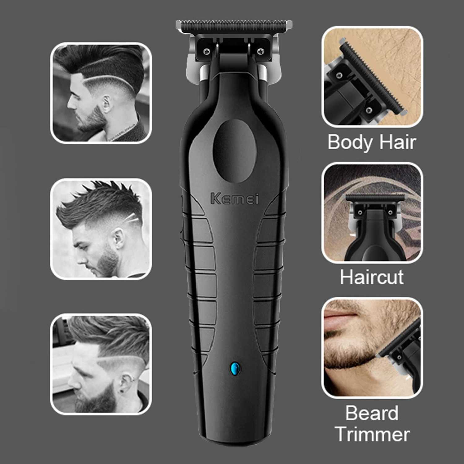 Cod Kemei Alat Cukur Rambut Yang Di Cas Elektrik Hair Clipper Trimmer