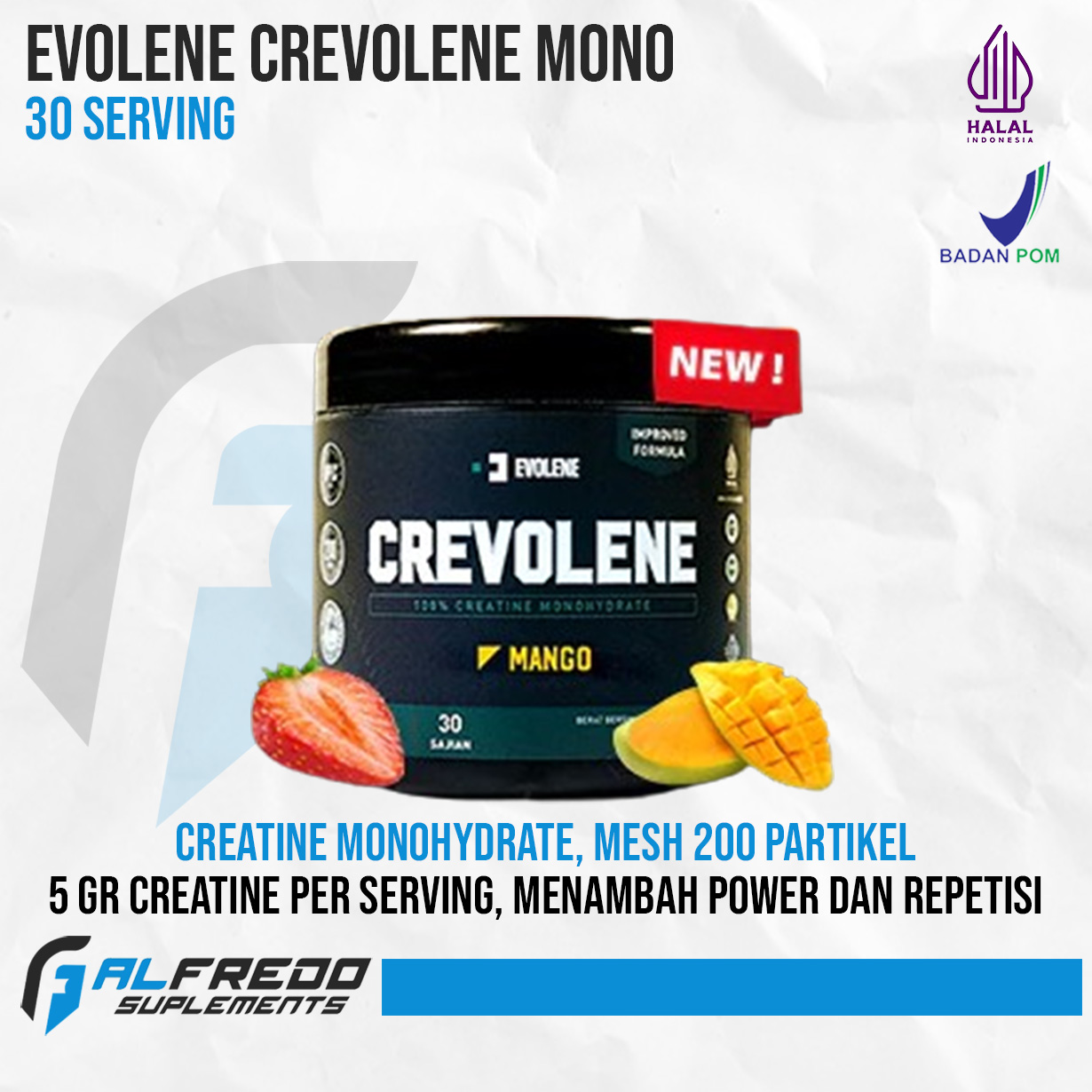 Crevolene Monohydrate Creatine Mono Serving Atp Muscle Build Evolene