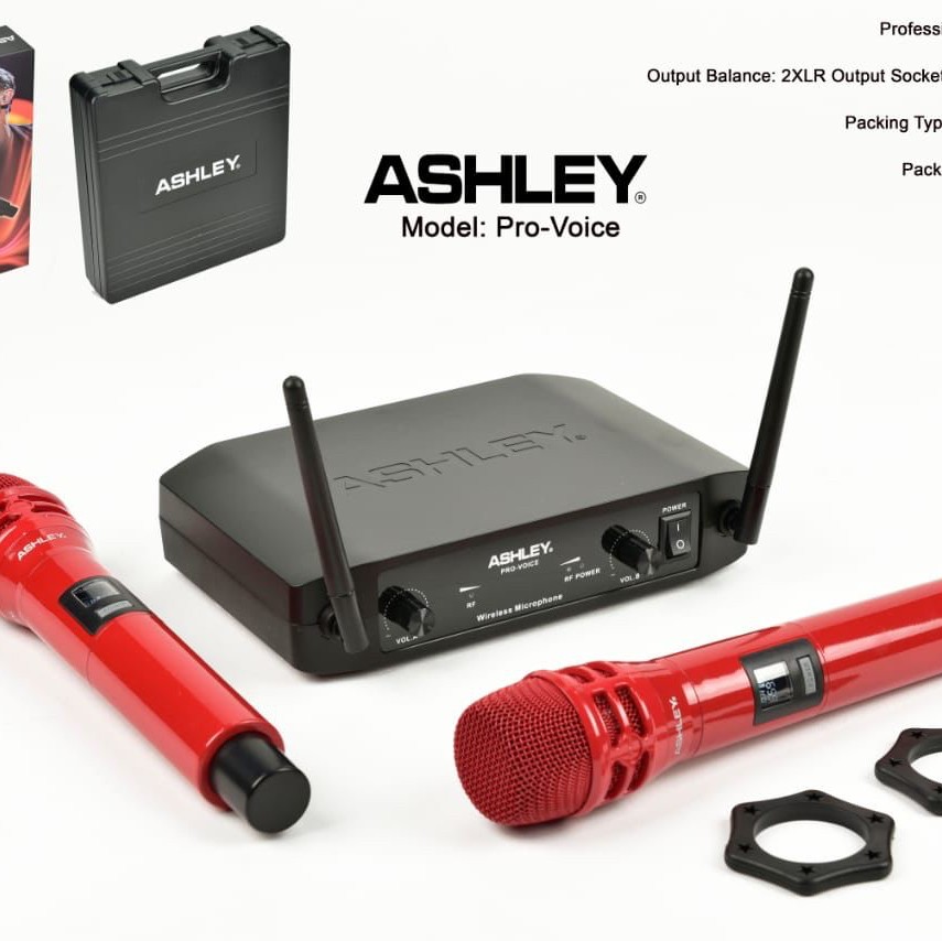 Mic Wireless ASHLEY PRO VOICE ORIGINAL Free Koper Lazada Indonesia