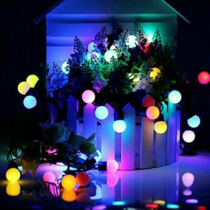 Lampu Tumblr Led Meter Anggur Bola Bintang Star Rgb Bulat Warna