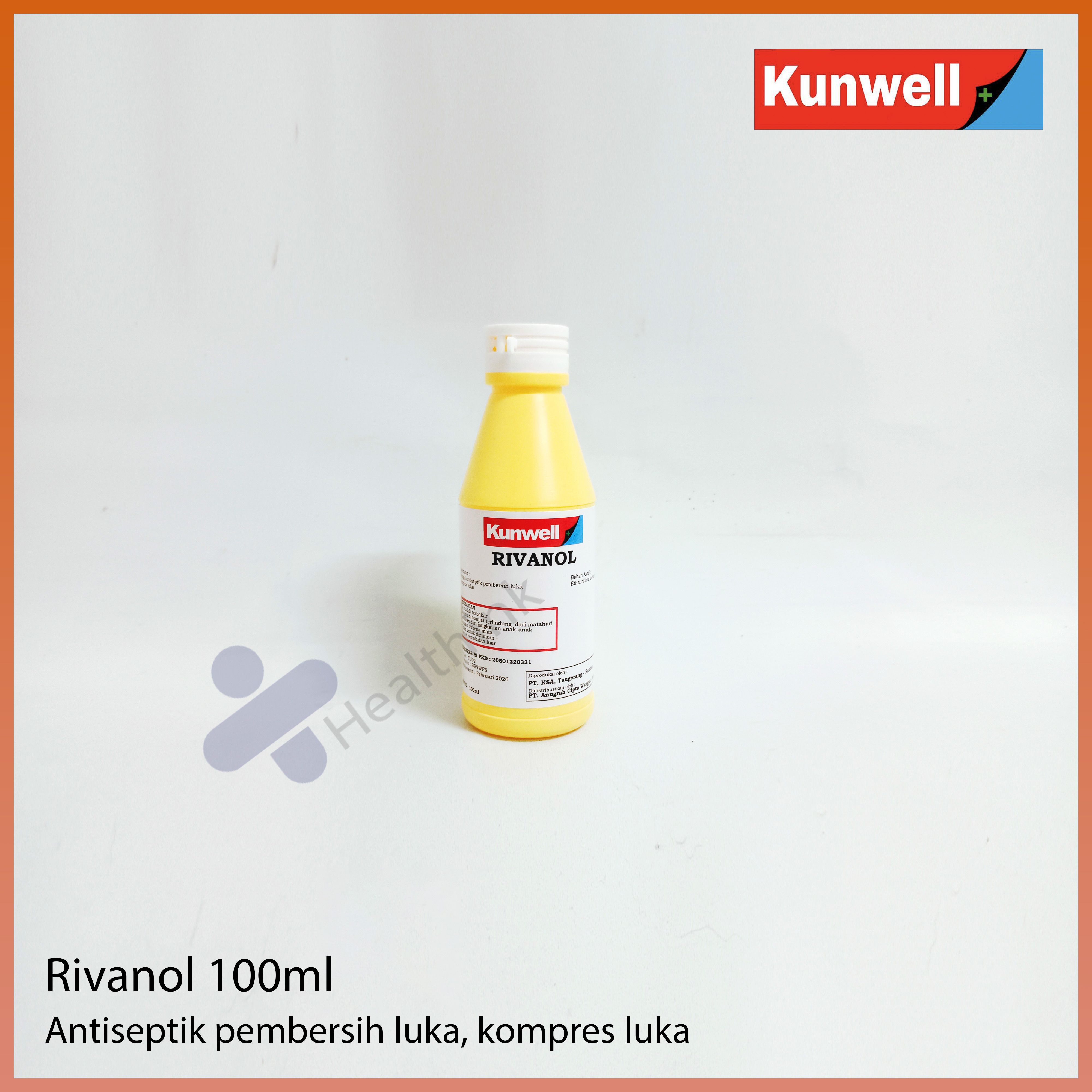 Kunwell Rivanol Ml Antiseptik Pembersih Luka Kompres Luka Lazada