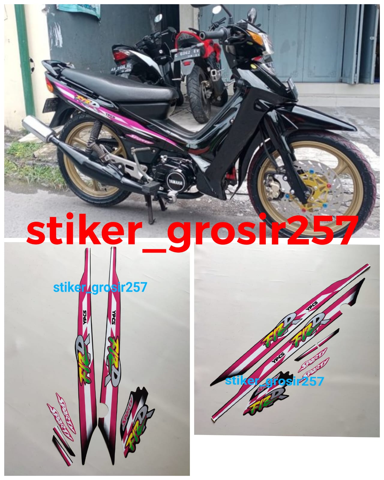 Striping Sticker Stiker Lis Body Motor Yamaha F Zr Fiz R