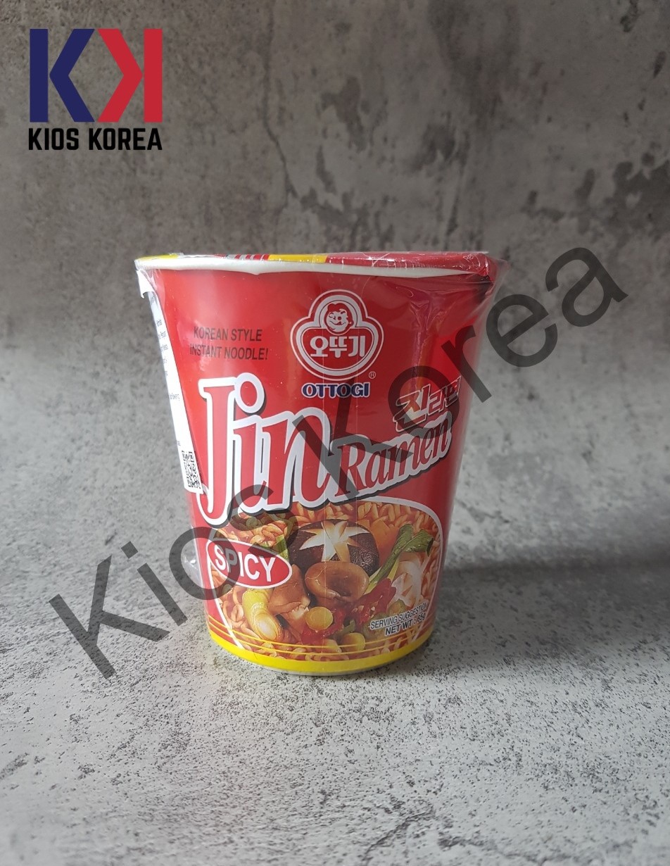 Ottogi Jin Ramyeon Mild Hot Spicy Gr Cup Ramyun Ramen Korean