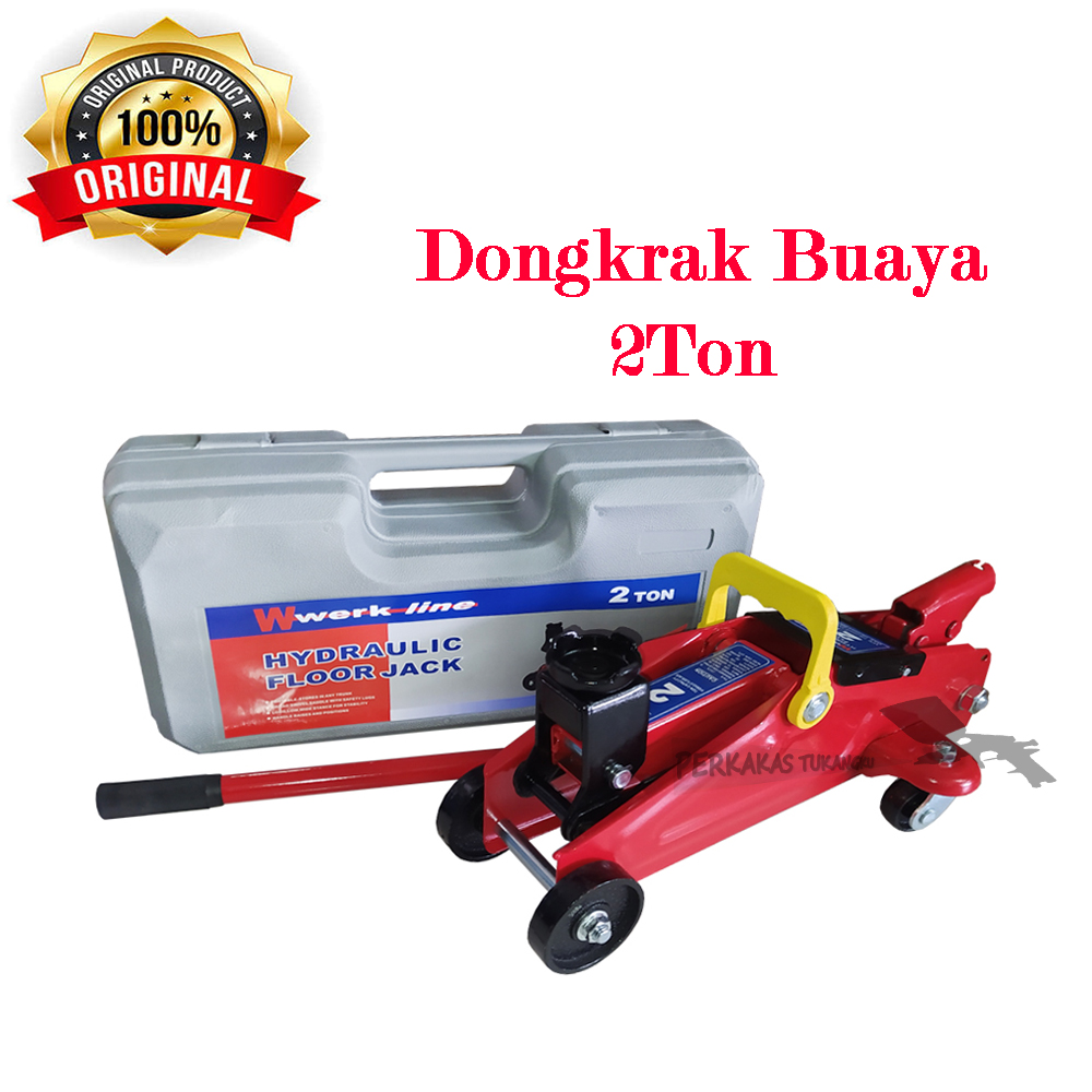 Werkline Dongkrak Buaya Ton Hidrolik Hydraulic Floor Jack Model