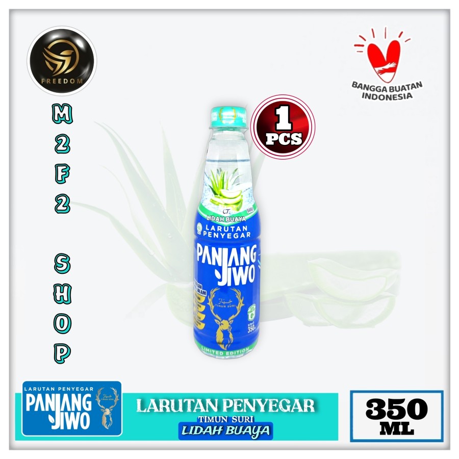 Larutan Penyegar Panjang Jiwo Lidah Buaya Botol Plastik Pet 350 Ml