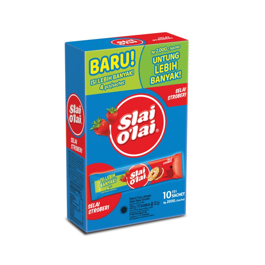 Biskuit Roma Slai O Lai Strawberry Slai Olai Blueberry Nanas Isi 10