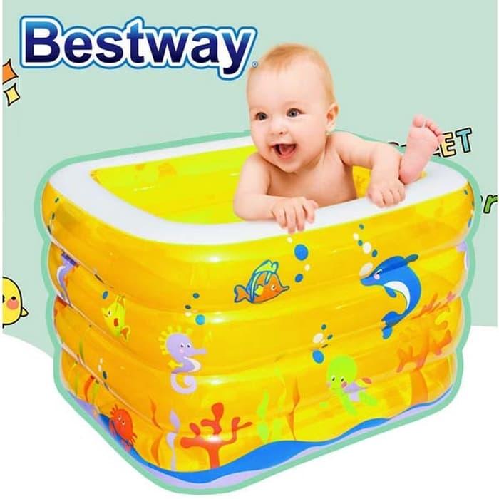 PROMO Kolam Bayi Baby Spa Bestway 13456 - Kuning - nyTFeHmi
