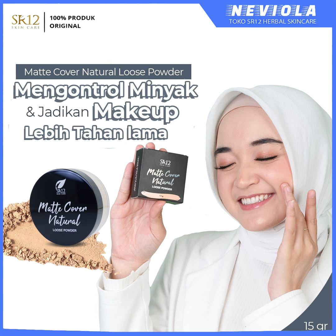 Matte Cover Natural Loose Powder Sr Bedak Tabur Matte Mengandung Spf