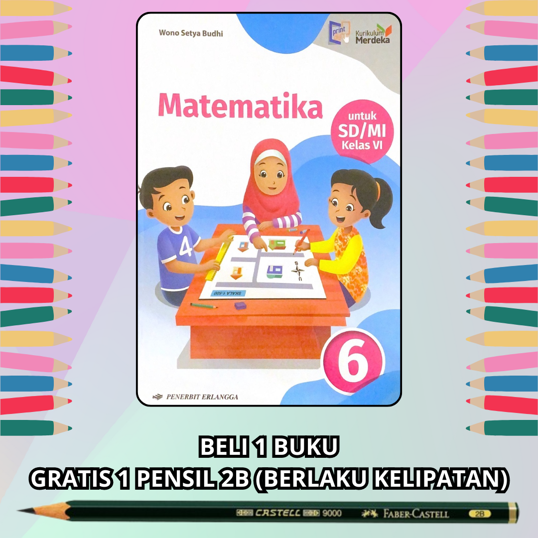 BUKU MATEMATIKA SD MI Kelas 1 2 3 4 5 6 Penerbit Erlangga Kurikulum