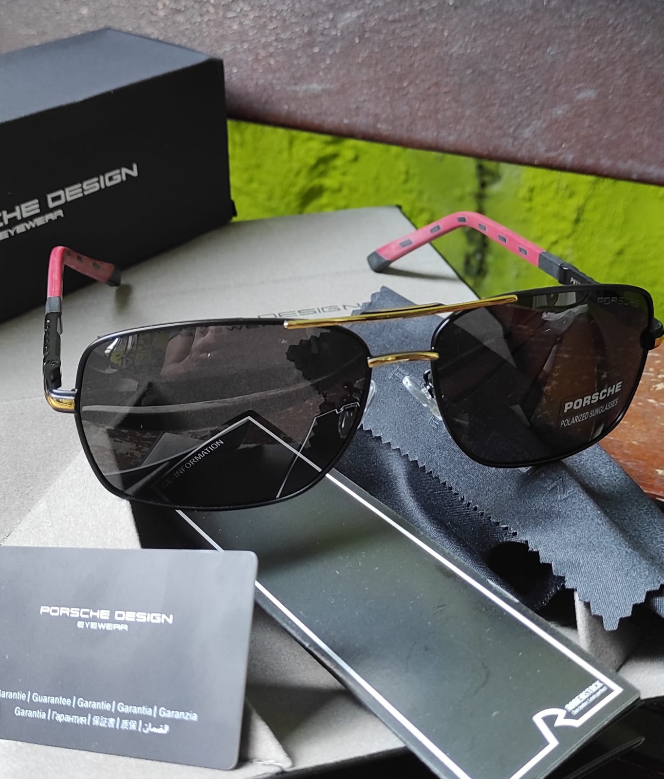 Kacamata Hitam Pria Elite Premium Elegan Porsche Design Model Aviator