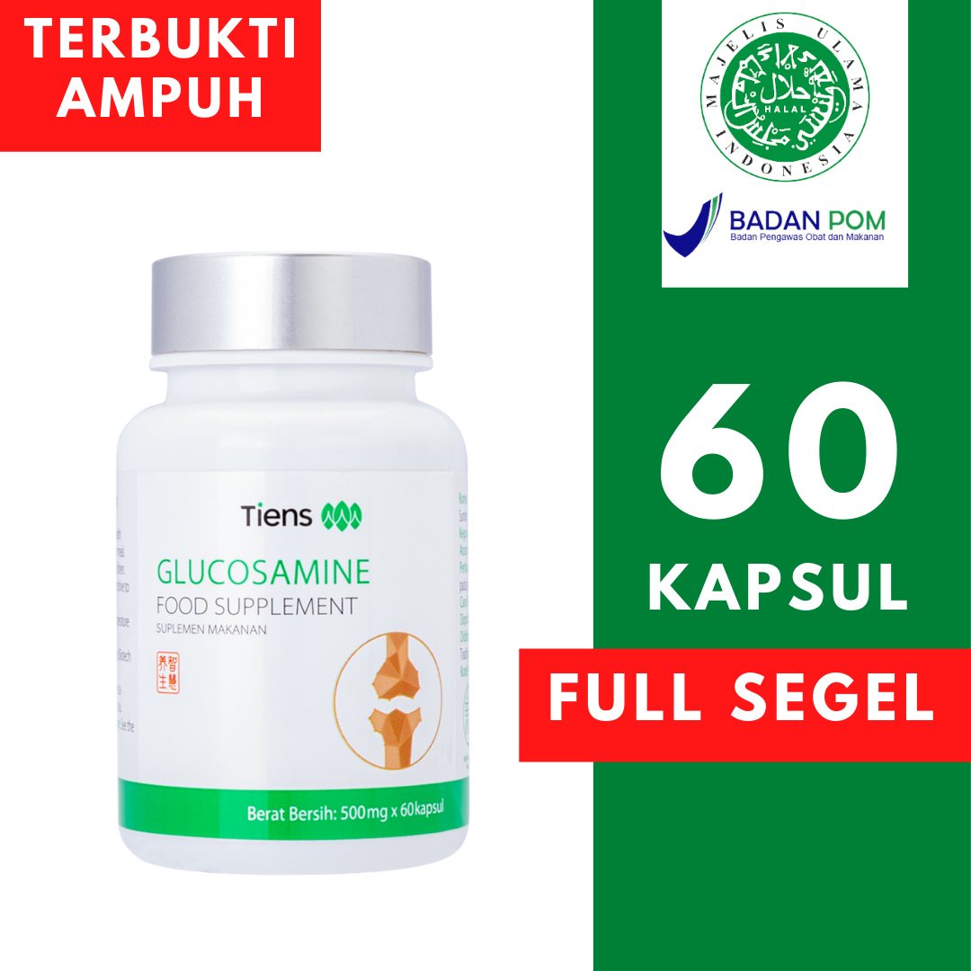 Glucosamine Obat Nutrisi Sendi Isi 60 Kapsul Segel Pelumas Sendi