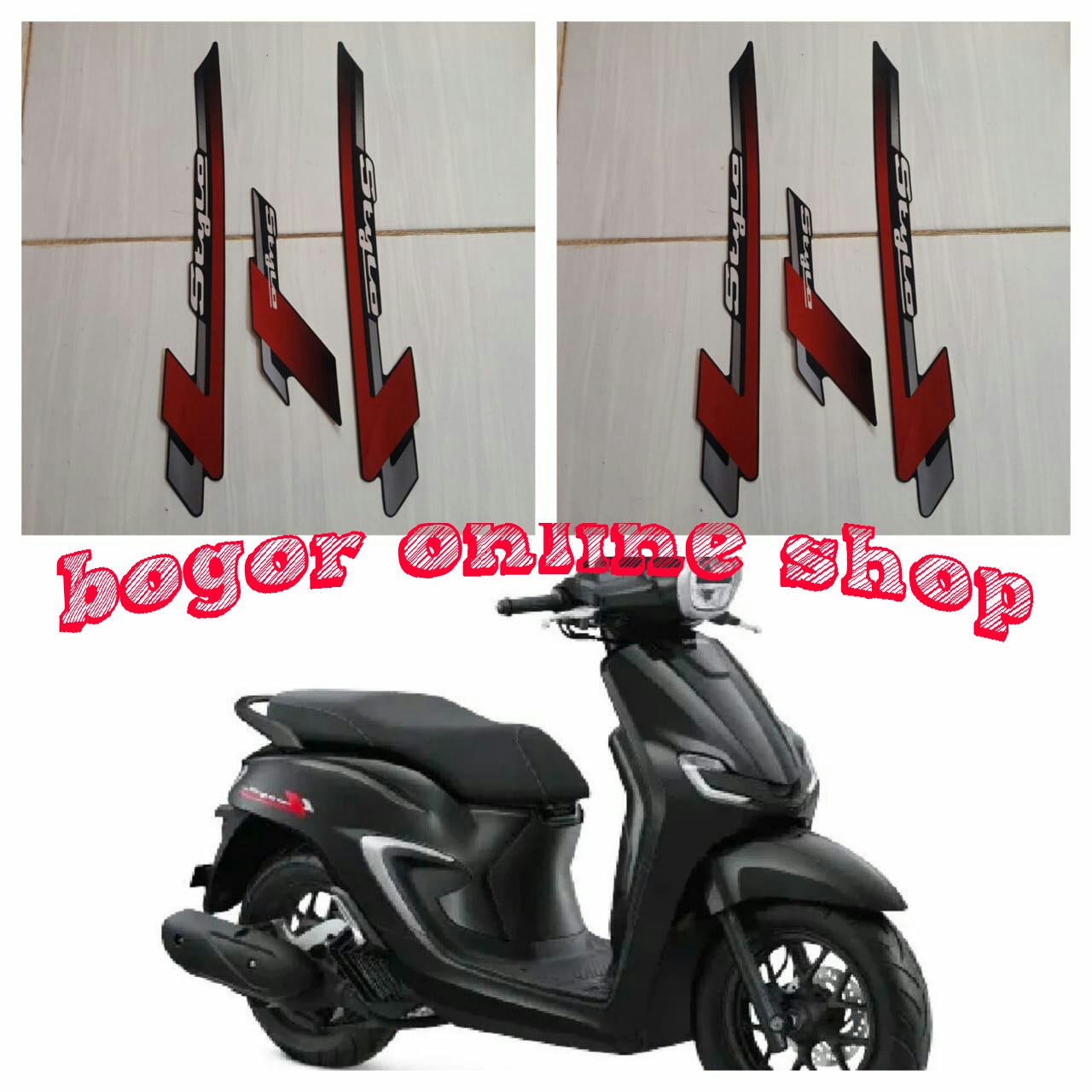 Striping Stiker Motor Honda Stylo 160 2024 Hitam Full Lazada Indonesia