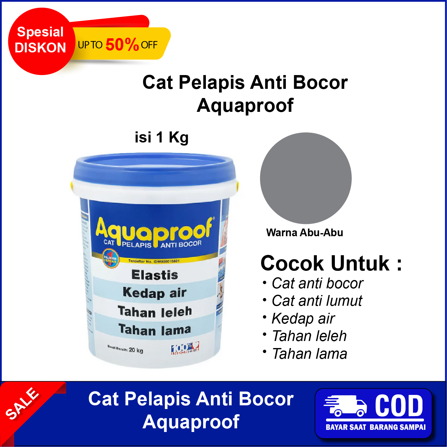 Aquaproof Kg Cat Pelapis Anti Bocor Aquaprof Anti Rembes Jamur Cat