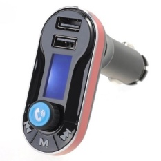 1.1D LCD Bluetooth V2.1 MP3 Player/FM Transmitter Handsfree (Hitam + Merah)-Intl