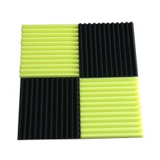 12 Picec Studio Tile Wedge Penyerapan Suara Akustik Perawatan Perawatan Busa Kedap Suara Panel 30x30x2.5 Cm- INTL