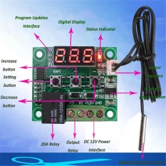 12V Heat Cool Temperature Thermostat Regulator Temperature Control Switch Sensor - intl