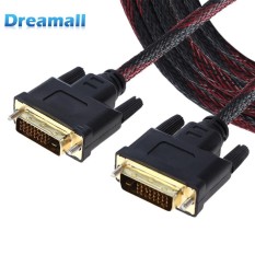 1.5m DVI Male Port to DVI Male Port Adapter Video Cable for PC TV Monitor - intl