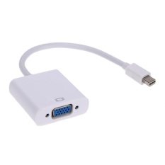 1.8M Mini Displayport Male To Vga Male Video Converter Adaptor Kabel (Putih)