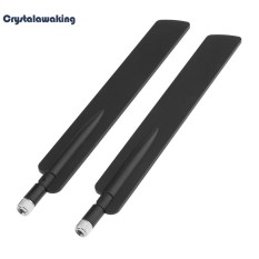 2 Pcs 4g Omni Antena High Gain 10dBi SMA Male CONNECTOR Dalam Jarum Suntik (Black)-Intl