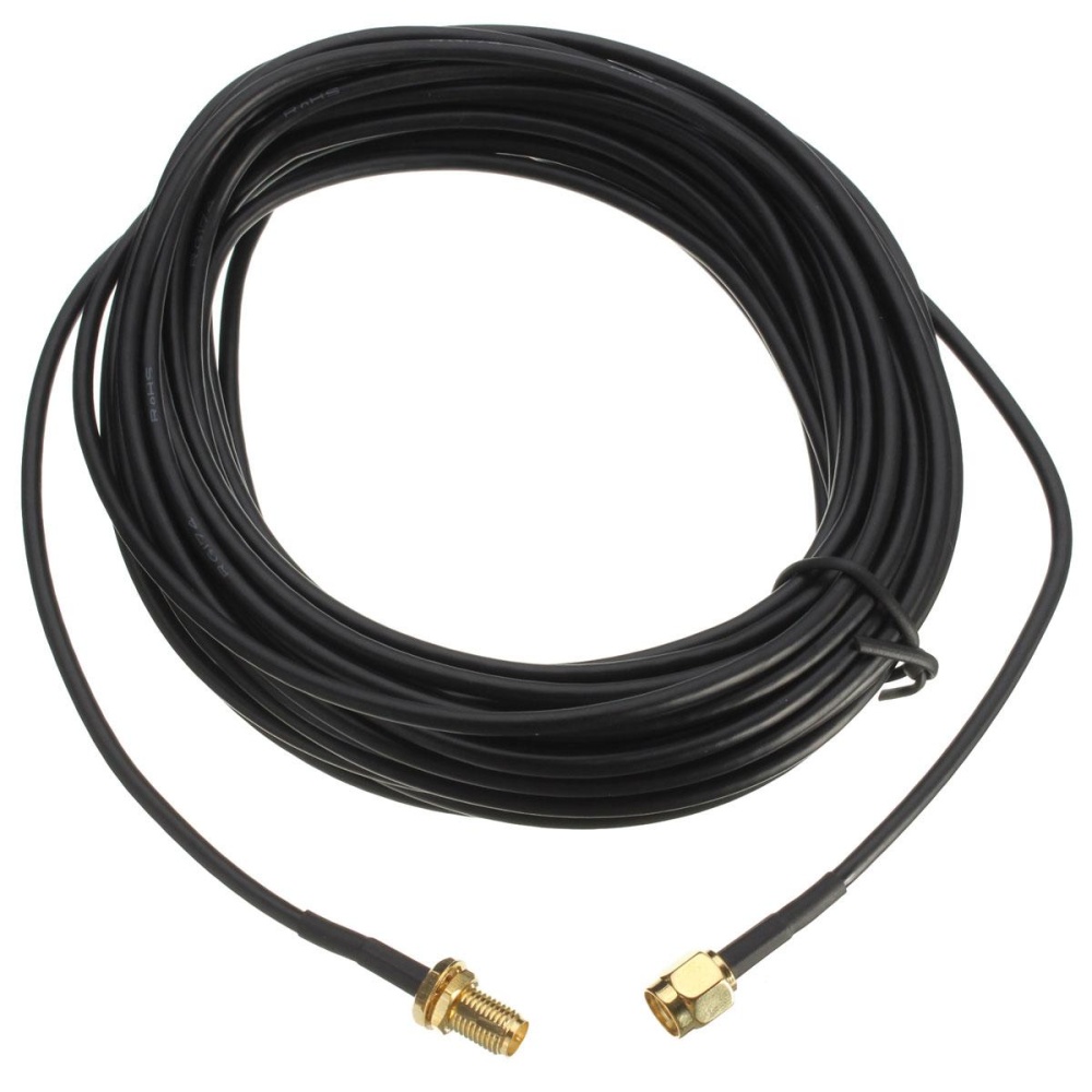 9 M RP-SMA Male To Female M/F Jack Wifi Antena Kabel Ekstensi Kawat Timah Kabel-Intl