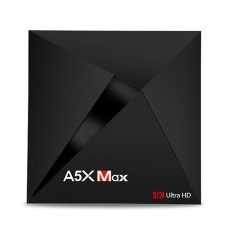 A5X Max+ Smart Android 7.1 TV Box RK3328 4K VP9 H.265 HDR10 1000M LAN 2.4G / 5G WiFi 4GB / 32GB DLNA Miracast Bluetooth 4.1 HD Media Player EU Plug - intl