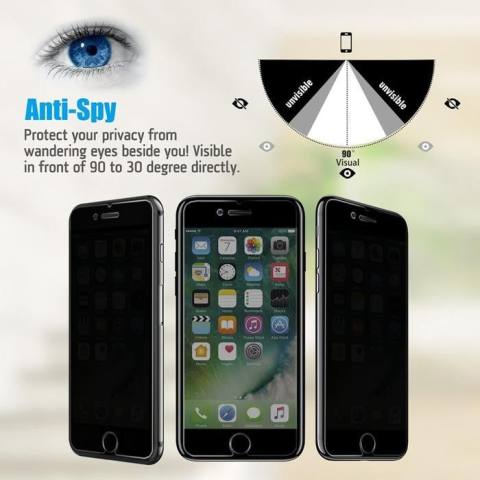 Accessories Hp ANTI SPY Tempered Glass Premium Screen Protector Privacy For Iphone 7 3