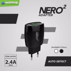 Adapter Charger HIPPO Nero 2 USB 2.4V 5V Fast Charging Simple Pack Smart