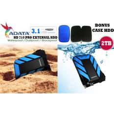 Adata External Hdd 2tb Usb 3.1 HD710 Pro Bukan Yang Biasa Antishock / Waterproof / Dustproof/ Ext Hardisk Adata 710 Pro / Hdd Ext - Biru + Gratis Case Hdd