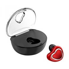 Ahead X7 Mini Bluetooth Earbud Smallest Wireless In-Ear Headset with Charging Box and Mic for iPhone and Android Smart Phones (One Pcs) (Red) - intl