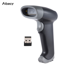 Aibecy Handheld 2.4G Nirkabel USB Kabel 1D Pemindai Barkod CCD Bar Kode Reader untuk OS Mac Windows Android