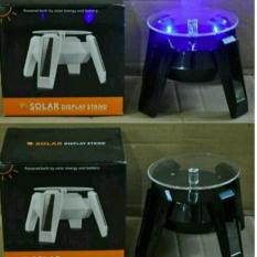 Alat Pajangan Display Putar Solar Stand Rotary Pemutar Otomatis Tenaga Cahaya Mainan Pemajang Dagangan Etalase Produk HP Akik Perhiasan Cincin Diecast
