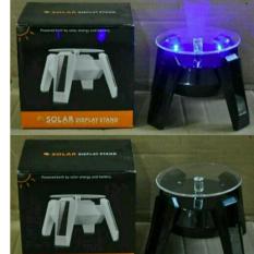 Alat Pajangan Display Putar Solar Stand Rotary Pemutar Otomatis Tenaga Cahaya Mainan Pemajang Dagangan Etalase Produk HP Akik Perhiasan Cincin Diecast